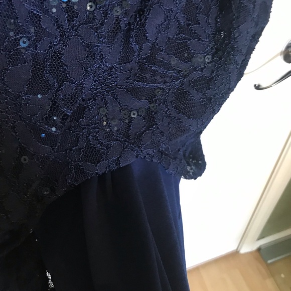Ralph Lauren Navy blue sequin and lace dress - Picture 6 of 8